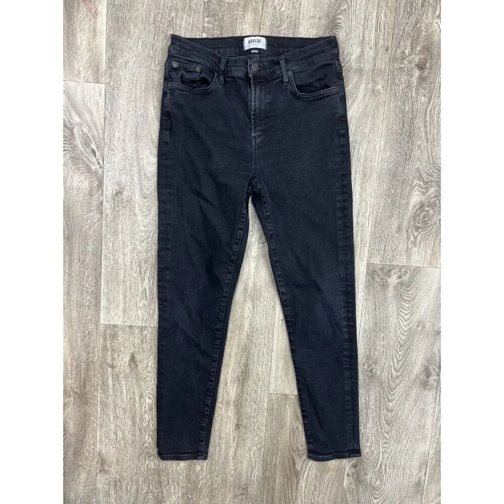 Agolde Sophie High Rise Skinny Jeans Size 29 Black - Picture 2 of 11